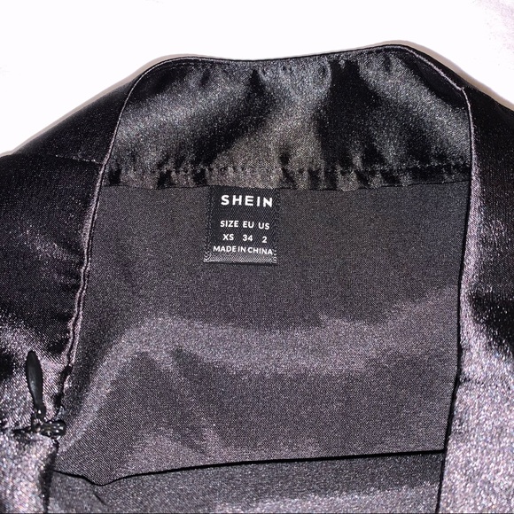 Shein Split Hem Satin Skirt - Picture 7 of 11